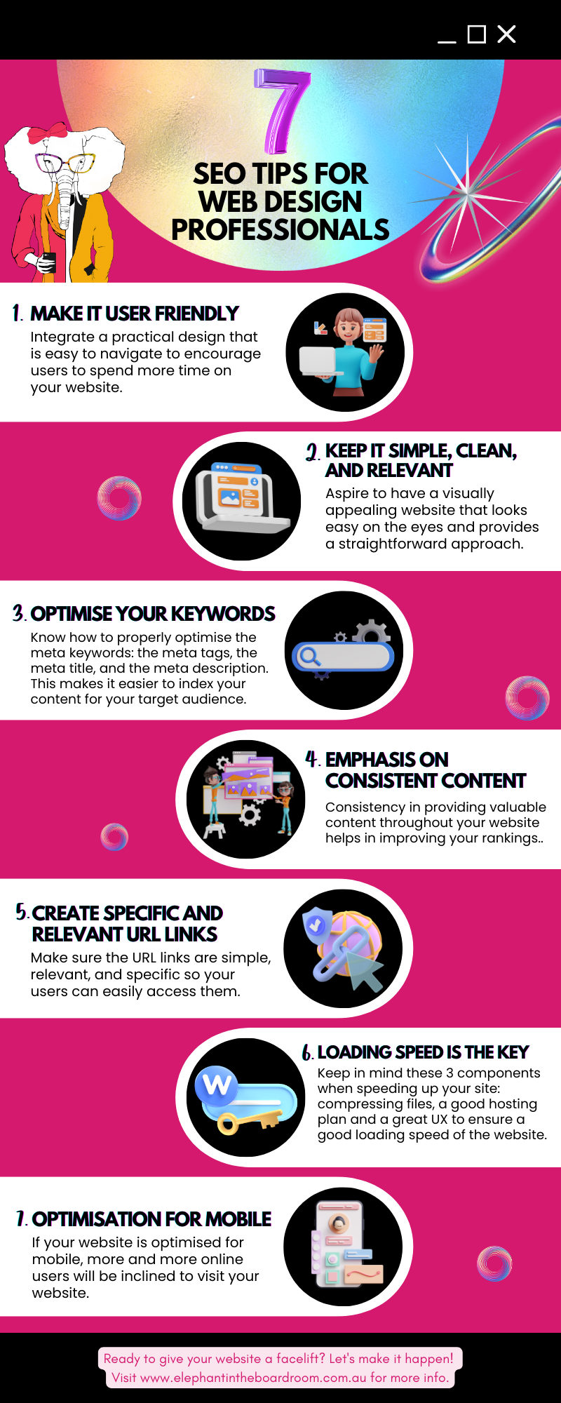 7 SEO Tips for Web Design Professionals [Infographic]